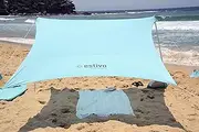 Estivo Sun Shield Beach Shade, Beach shelter, Beach Tent, Sun Shade, Beach Umbrella, Windproof Shade, Picnic Shade, Camping Shade, Back Yard Shade (Aqua Marine)