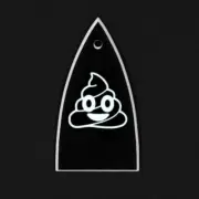 GUITAR TRUSS ROD COVER - Engraved Etched - Fits ESP LTD - POOP POO EMOJI