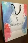 Yves Saint Laurent White YSL Gift Bag Tote 10" x 14" x 6"