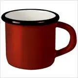 在飛比找遠傳friDay購物優惠-《ibili》琺瑯馬克杯(黑紅160ml) | 水杯 茶杯 