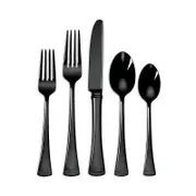 Lenox Portola 20-Piece Black Mirror Flatware Set