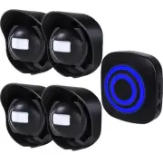 Driveway Alarm-328ft Long Range Wireless Driveway Alarm Weatherproof Outdoor ...