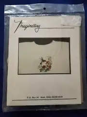 Imaginating Hummingbird Waste Canvas Kit With Seed Beads and Floss