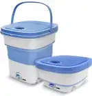 Pure Clean Portable Mini Washing Machine , Lightweight Collapsible Bucket-Blue