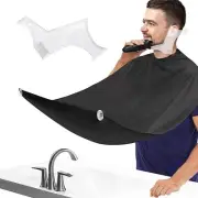 2-piece set Men's Beard Shaping Tool+Beard Bib，Non-Stick Material Beard A