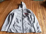 NWT Boys Old Navy Sherpa Lined Hooded Sweatshirt Zip Up Jacket Gray XL 14/16