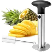Pineapple Corer and Slicer Tool Cutter Stainless Argent/Black