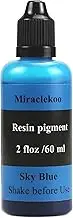 Sky Blue Epoxy Resin Color Dye Colorant Liquid Epoxy Resin Pigment,60ml,Translucent