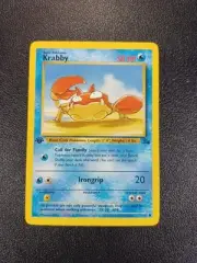 Krabby 51/62 Fossil Set 1st Edition Pokémon TCG 1999 WoTC Vintage
