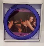 Drew Barrymore Purple 7" Novelty Wall/Desk Clock. Brand New Wedding Singer, ET