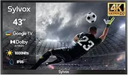 SYLVOX Outdoor TV 43 inch Smart Waterproof TVs 4K Weatherproof Television for Outside Support Google Assistant Chromecast 1000 nit Brightness Partial Sun Deck Pro 2.0