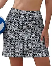 [SHEKINI] Women High Waist Swim Skirt Modest Bathing Suit Skirt Tummy Control Swim Bottom