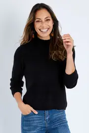 Marty Turtleneck Knit Top--FTB-13866KNFA