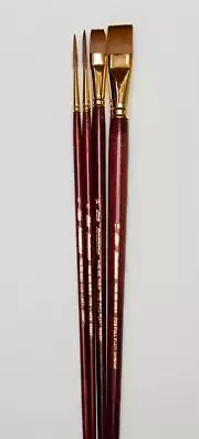Renaissance 4 pc Red Sable Artist Brush Set List $350. FLASH $125.