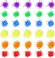PLLYPE Pack of 30 Square Juggling Cloths, Colourful Chiffon Cloths, Silk Scarves, Colourful Cloths in 6 Colours, Chiffon Cloths for Dancing, Juggling, Sensory, Dance Towels (60 x 60 cm)