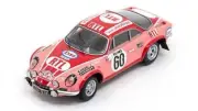Model Car Scale 1:43 spark Model Alpine A110 1800 Rally Monte Carlo 1972