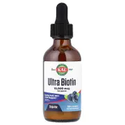 KAL, Ultra Biotin, Mixed Berry, 10,000 mcg, 2 fl oz (59 ml)