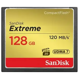 SanDisk Extreme CF 128G【120MB/s 800X】記憶卡 公司貨【中壢NOVA-水世界】【跨店APP下單最高20%點數回饋】