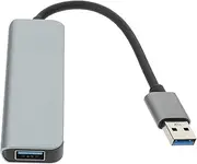 OSALADI USB Hub Multiple USB Hub for Laptop Multi USB Port USB Ports Hub USB Computers Laptops USB Expander USB Multiple Port USB Port Adapter Laptop Hub Aluminum Alloy Notebook Dispenser