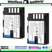 2x Battery Pack For Panasonic DMW-BLF19 DMW-BLF19E DMW-BLF19PP DMC-643 2200mah