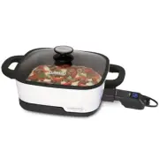 Precision Multi-Cooker Digital Skillet, 12", White
