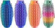 4 Pack Pain Stim Fidget, 3D Printed Venting Key Pendant, Pocket Mini Fidget Toy for Adults, Portable Spiky Grippie Stim Keychain Massager, Kids Sensory Toys for Stress Reliever