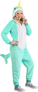 [Fun Costumes] Adult Narwhal Onesie Costume X-Large Blue