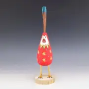 NATIVE AMERICAN NAVAJO FOLK ART CHICKEN BY RAY & ORLEEN LANSING