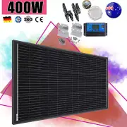 12V 400W Fixed Solar Panel Kit Mono Home Caravan Camping Power Charging Battery
