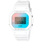 G-Shock Beach Inspired White & Blue Evoking Iridescent Edition Watch DW-5600TL-7