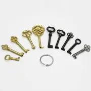 10PCS Universal Skeleton Keys Replacement for Vintage Old Furniture Cabinet Door
