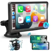 Touchscreen Wireless Car Stereo Receiver Apple Carplay Android Auto Rear Camera