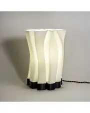 JONATHAN Y Flame 13.5in 3D-Printed Dimmable LED Table Lamp