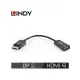 LINDY 41718 林帝 DISPLAYPORT公 To HDMI母 4K轉換器