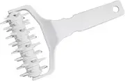 Fafeicy Dough Docker, Comfortable Grip High Hardness Prevent Blisters Dense Rolling Pin Dough Needle Roller Practical Baking Tool for Cookies