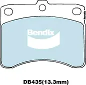 Bendix General CT Front Brake Pad Set for Daihatsu Hijet S75, S76 1.0L CB Petrol (for: Daihatsu)