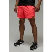 Mens Pink Man Active Perforated Stretch Woven Regular Fit 5inch Short