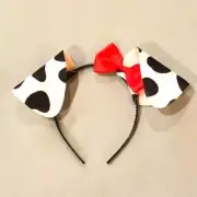 Dalmatian with Red Bow Ear Headband Puppy Dog birthday party costume dalmation