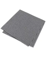 $125 Tommy Hilfiger Men'S Check Black White Handkerchief Classic Pocket Square