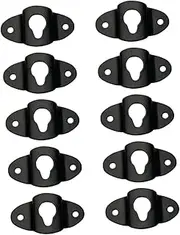 TEHAUX 10Pcs Speaker Hanger Bracket for Surround Sound Strong Iron Mount Holders Easy Installation for Wall Mounting Speakers and Accessories Durable Design High Bearing