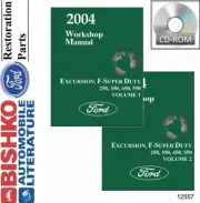2004 Ford Excursion, F-Super OEM Service Manual on CD-ROM