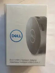 New Dell 6-in-1 USB-C Multiport Adapter 4K Display Port Gigabit Ethernet - DA305