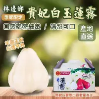 在飛比找蝦皮商城優惠-屏東林邊貴妃白玉蓮霧3.5斤±10%含盒 0運費【果農直配】