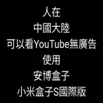 小米盒子S國際版 大陸可以看YOUTUBE無廣告 NETFLIX DISNEY+ 台灣第四台 直播 點播 瀏覽器APP