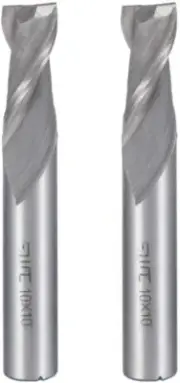 10mm x 10mm Carbide Flat Nose Straight End Mill Cutter CNC Router Bits 2 Flute