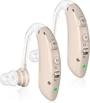 NurdHong Rechargeable Hearing Aids for Seniors with Noise Cancelling,Hearing Loss Hearing Amplifiers,Digital Hearing Aid,Sound amplifier with Volume Control