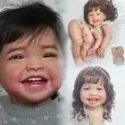 22in Mila Genesis Paint Lifelike Reborn Doll Kits Real Baby Toy Gift for Kids