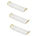 Jewelry Tray with Handles Cosmetic Perfume Makeup Display Breakfast Plate6103