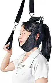 Neck Traction Device for Neck Pain Relief Cervical Traction Kit Physical Therapy Over The Door Posture Corrector Neck Stretcher for Vertebrae Disk Herniation Back Stretcher Migraine Relief Back Pain