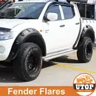 Front&Rear Fender Flares Wheel Arch For Mitsubishi Triton MN ML 2006-2014 Black